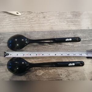 Set Of Tupperware Cooking Serving Spoons Black